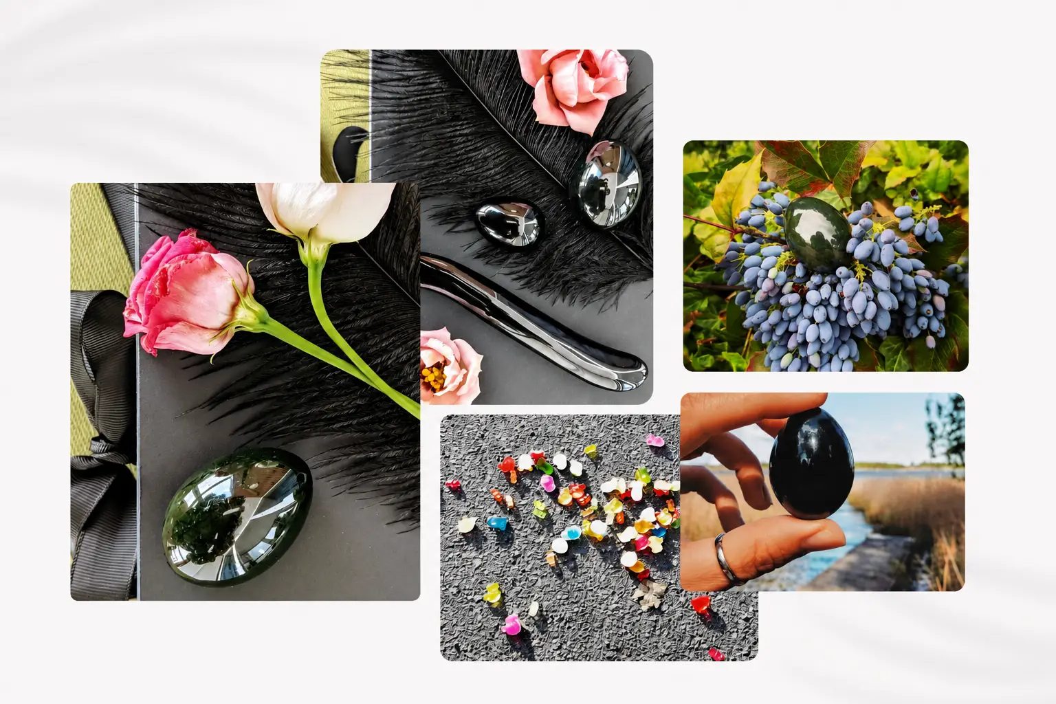 Styled product photography for a jewelry brand’s lifestyle campaign
