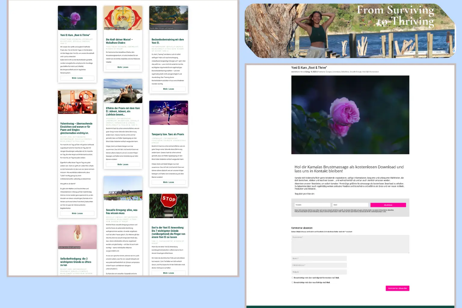 Wrote warm, relatable blog content for a wellness brand