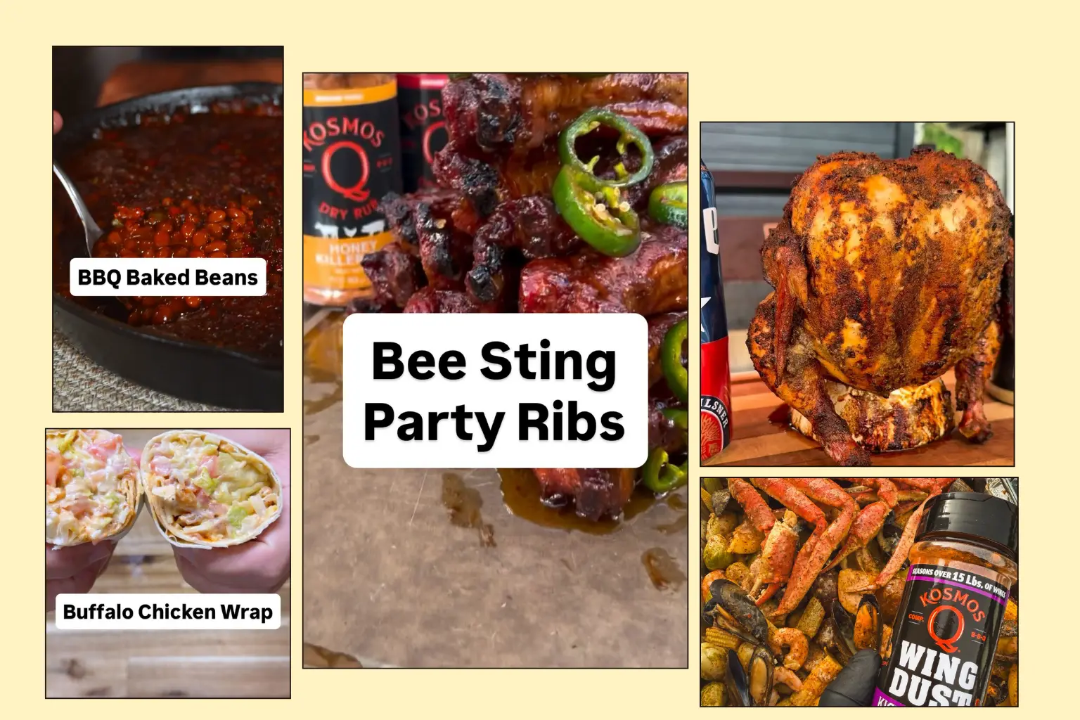 Developed recipe posts featuring products for a BBQ sauce brand