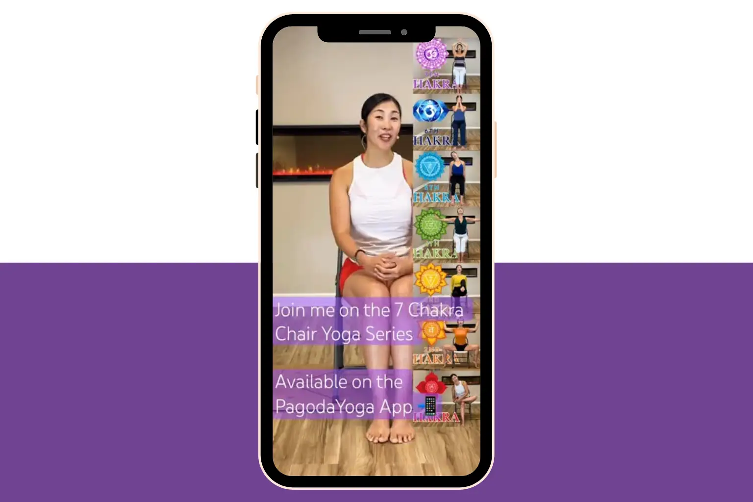 Filmed a guided yoga video for a yoga app